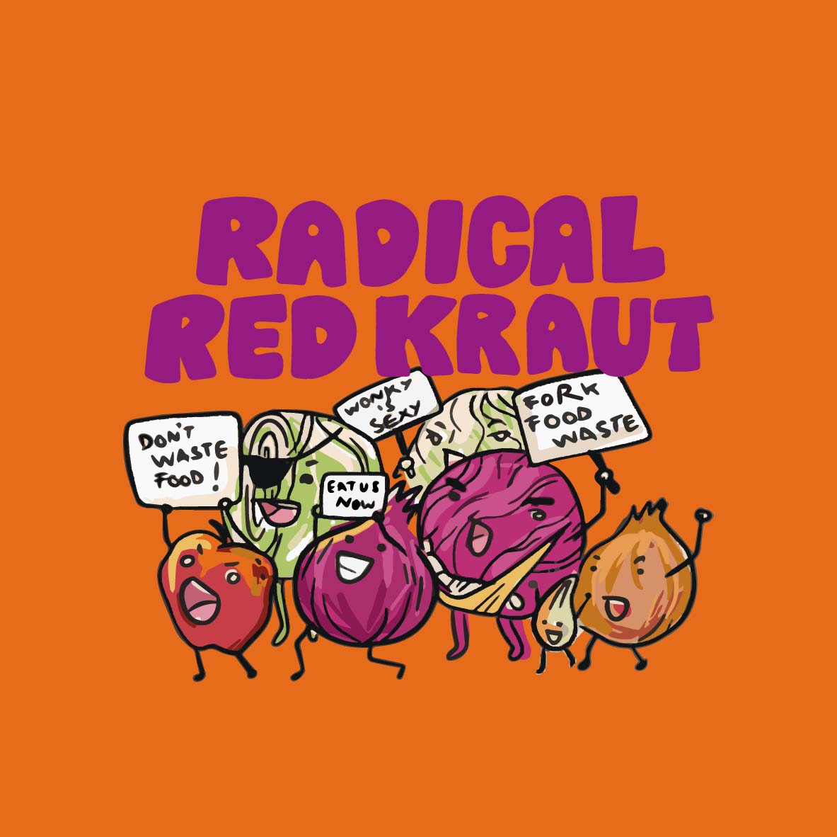 radical red with background